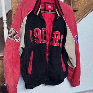 San Francisco 49ers Varsity suede Jacket size L